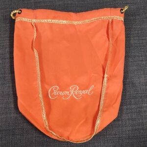 1 - Crown Royal Orange Drawstring Storage Bag